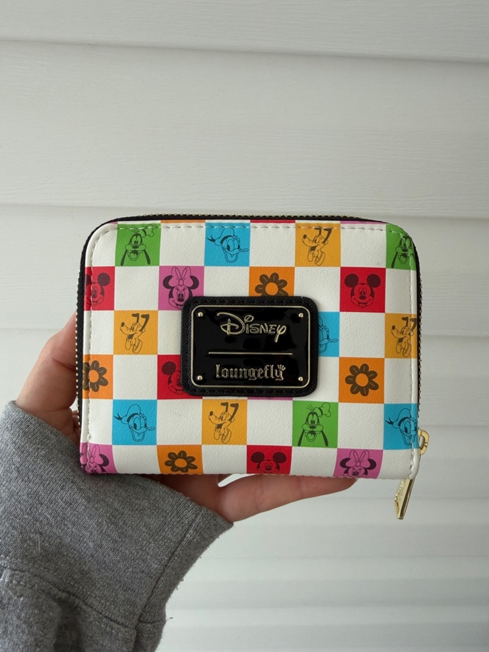 Loungefly Multicolor Checkered Disney Mickey + Friends Wallet